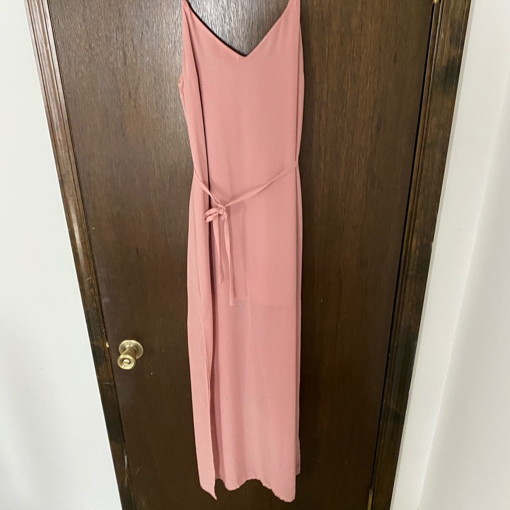 Pink maxi dress